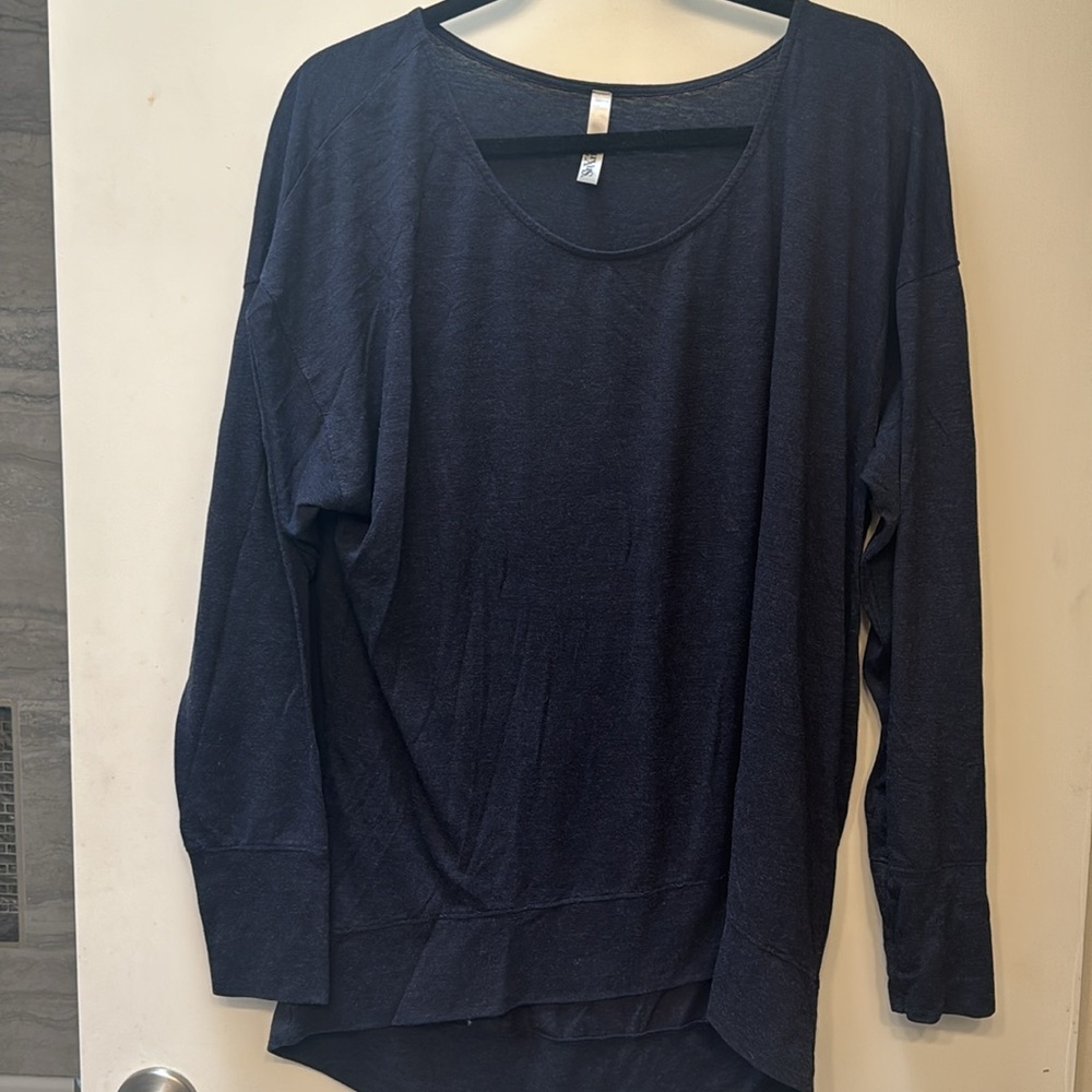 NWOT RARE Fluxus Navy Long Sleeve Top Tunic